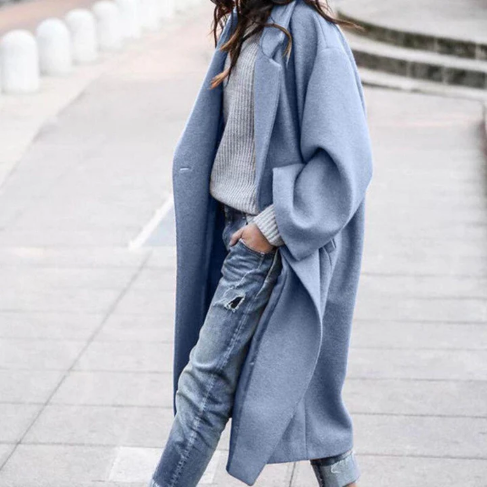 Women's Long Winter Jacket – Stylish Trench Coat for Cold Weather Fashion