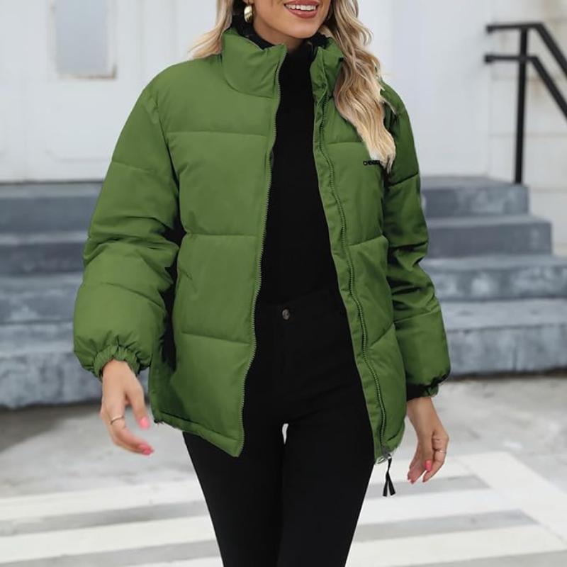 Lightweight Padded Jacket Women – Black Down Jacket for Cold Weather Wear