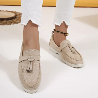 Women's Loafers Beige – Elegant Comfortable Slip-On Shoes for Everyday Wear