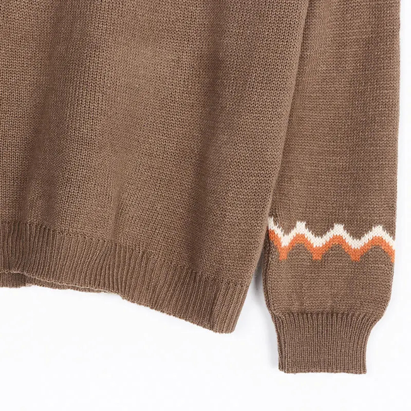 Norwegian Sweater Women – Cozy Khaki Knit Pullover for Casual Wear