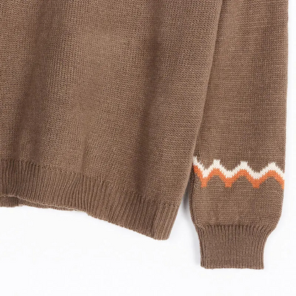 Norwegian Sweater Women – Cozy Khaki Knit Pullover for Casual Wear