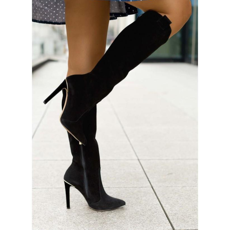 Over-the-Knee Boots for Women – Stylish Black Knee-High Footwear for Fall