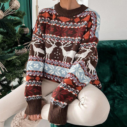 Women's Christmas Jumper – Oversized Holiday Sweater for Festive Style