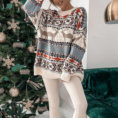 Women's Christmas Jumper – Oversized Holiday Sweater for Festive Style