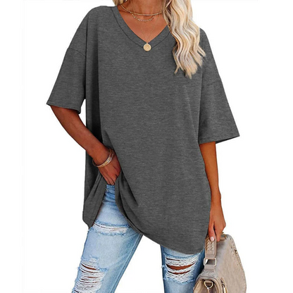 Women's Oversized Black Shirt – Casual Chic Top for Everyday Style