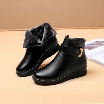 Women's Platform Ankle Boots – Stylish Black Chunky Heels for Every Occasion