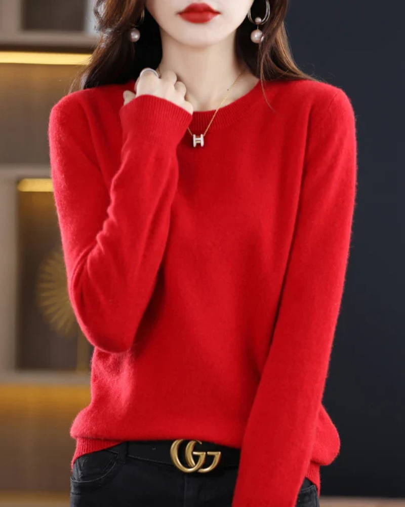 Women's Knitted Jumper Black – Cozy Knit Sweater for Casual Wear