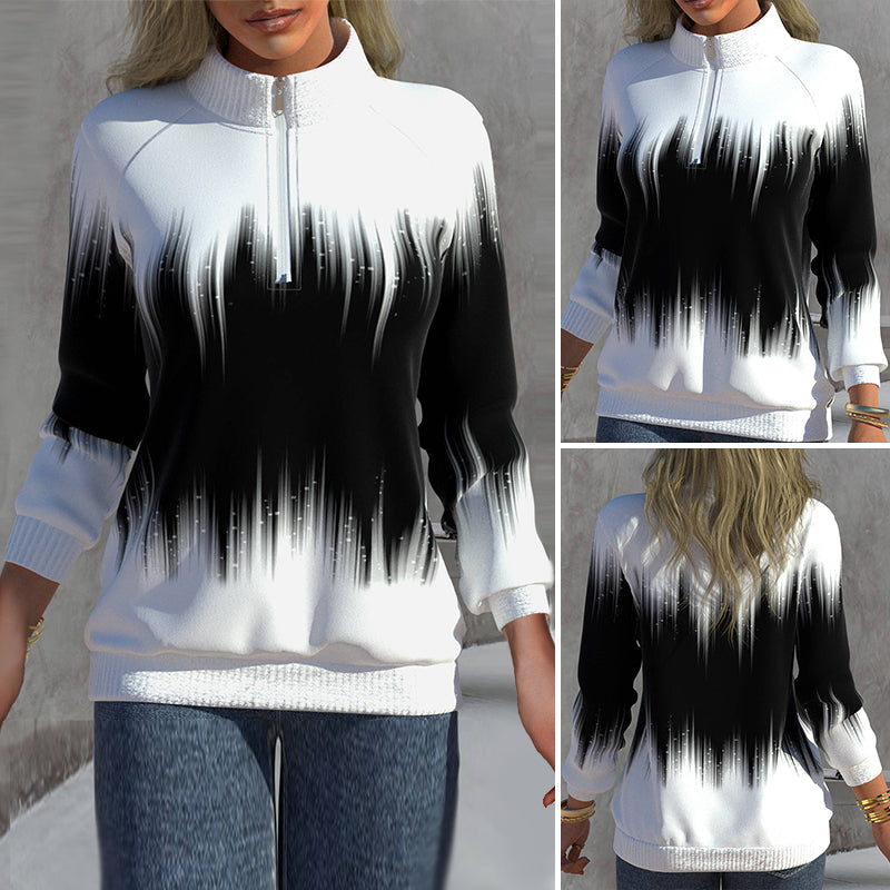 Women's Zip Jumper White – Stylish Casual Sweater for Everyday Wear