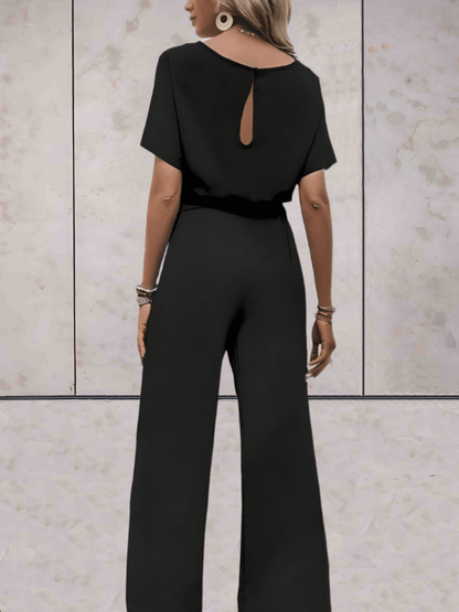 Elegant Black Jumpsuit for Women – Chic Sleeveless Design for Parties