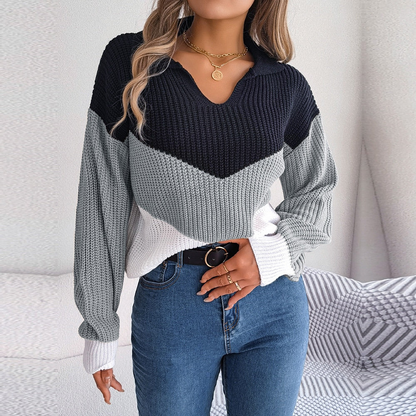 Women's Knitted Jumper – Elegant Cozy Sweater for Casual and Formal Wear