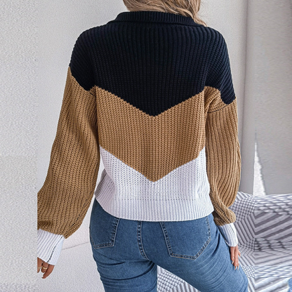 Women's Knitted Jumper – Elegant Cozy Sweater for Casual and Formal Wear