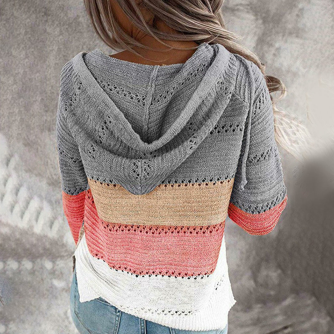 Women's Knitted V-Neck Sweater – Cozy Pullover for Casual and Chic Style