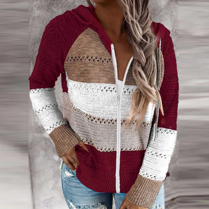 Women's Knitted V-Neck Sweater – Cozy Pullover for Casual and Chic Style