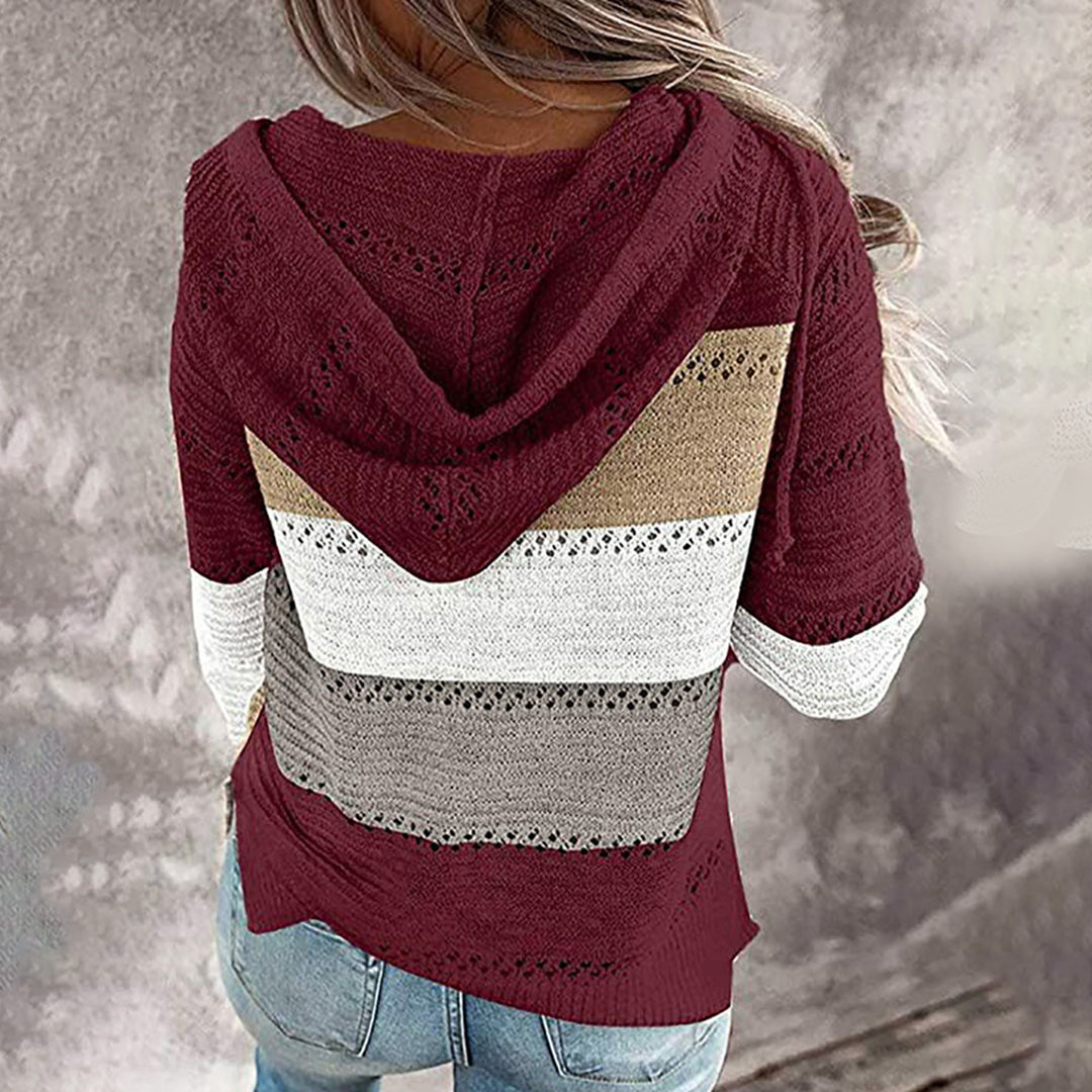 Women's Knitted V-Neck Sweater – Cozy Pullover for Casual and Chic Style