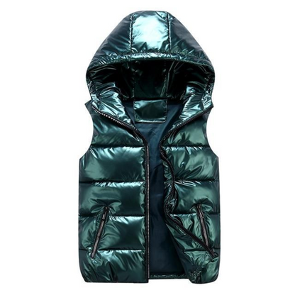 Padded Jacket for Women – Stylish Short Coat with Hood for Cold Weather