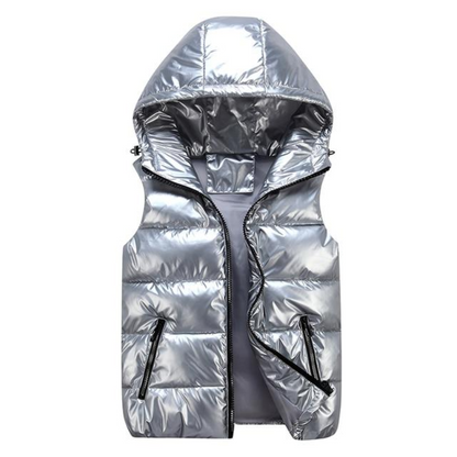 Padded Jacket for Women – Stylish Short Coat with Hood for Cold Weather