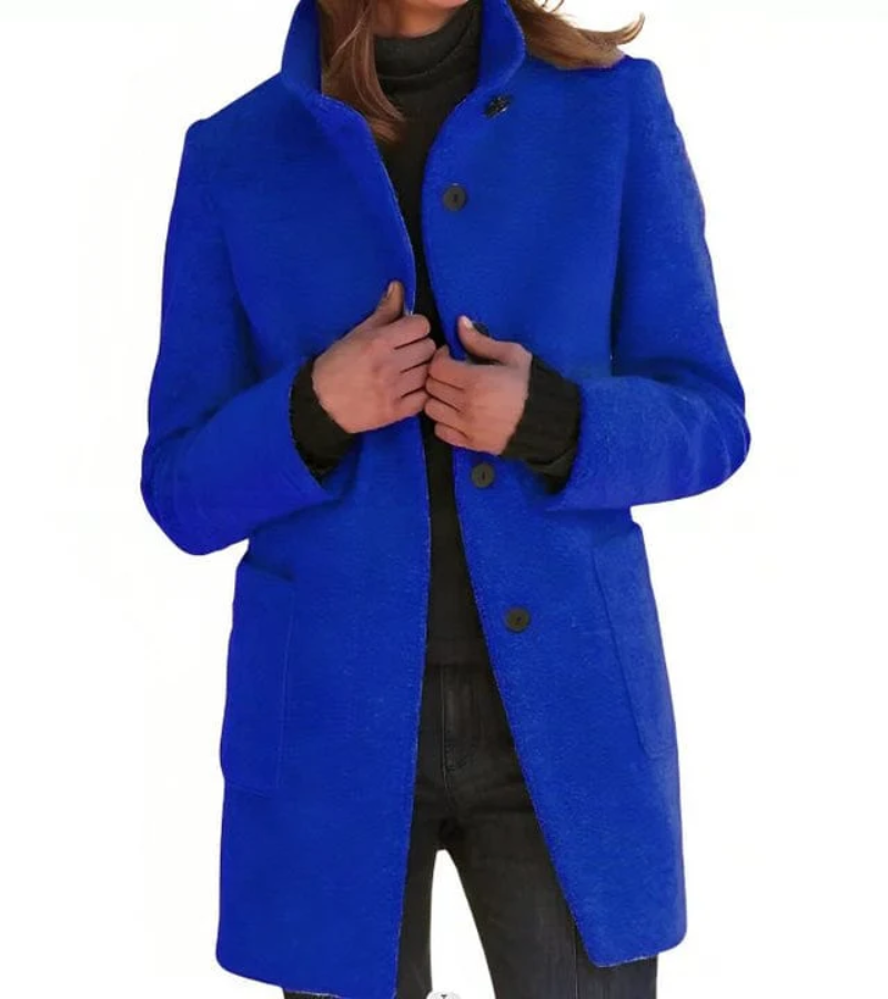 Women's Warm Trench Coat – Long Stylish Overcoat for Cold Weather Fashion