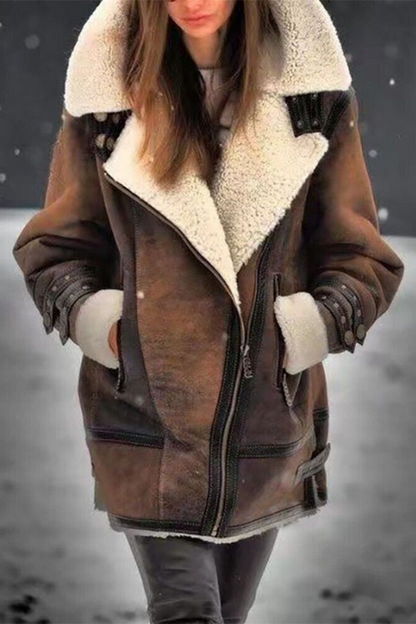 Warm Winter Coat for Women – Long Stylish Jacket with Hood and Pockets