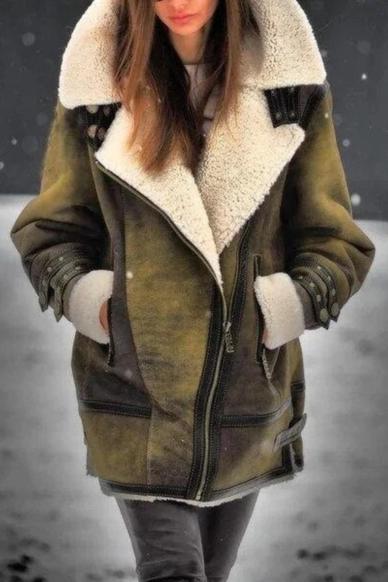 Warm Winter Coat for Women – Long Stylish Jacket with Hood and Pockets