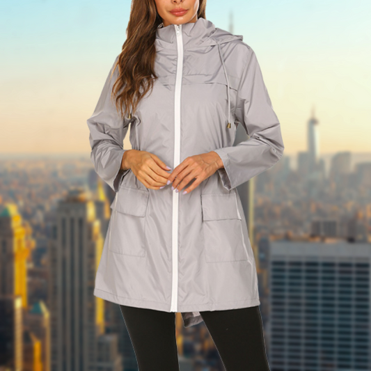 Women's Waterproof Rain Jacket – Breathable Lightweight Outdoor Coat