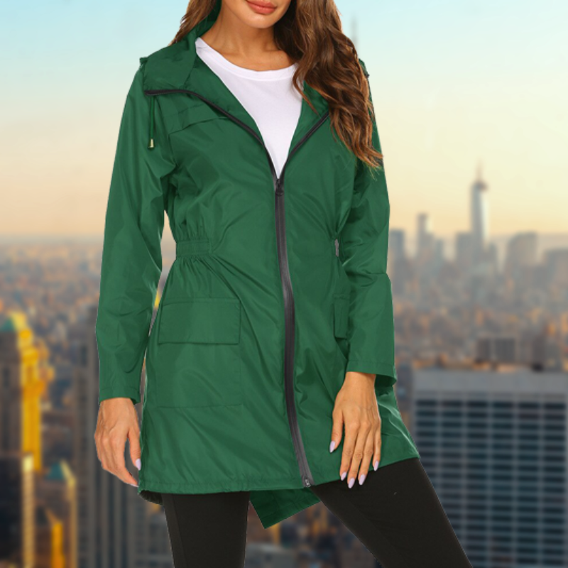 Women's Waterproof Rain Jacket – Breathable Lightweight Outdoor Coat