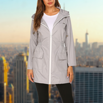 Women's Waterproof Rain Jacket – Breathable Lightweight Outdoor Coat