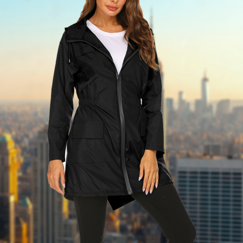 Women's Waterproof Rain Jacket – Breathable Lightweight Outdoor Coat