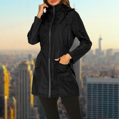 Women's Waterproof Rain Jacket – Breathable Lightweight Outdoor Coat