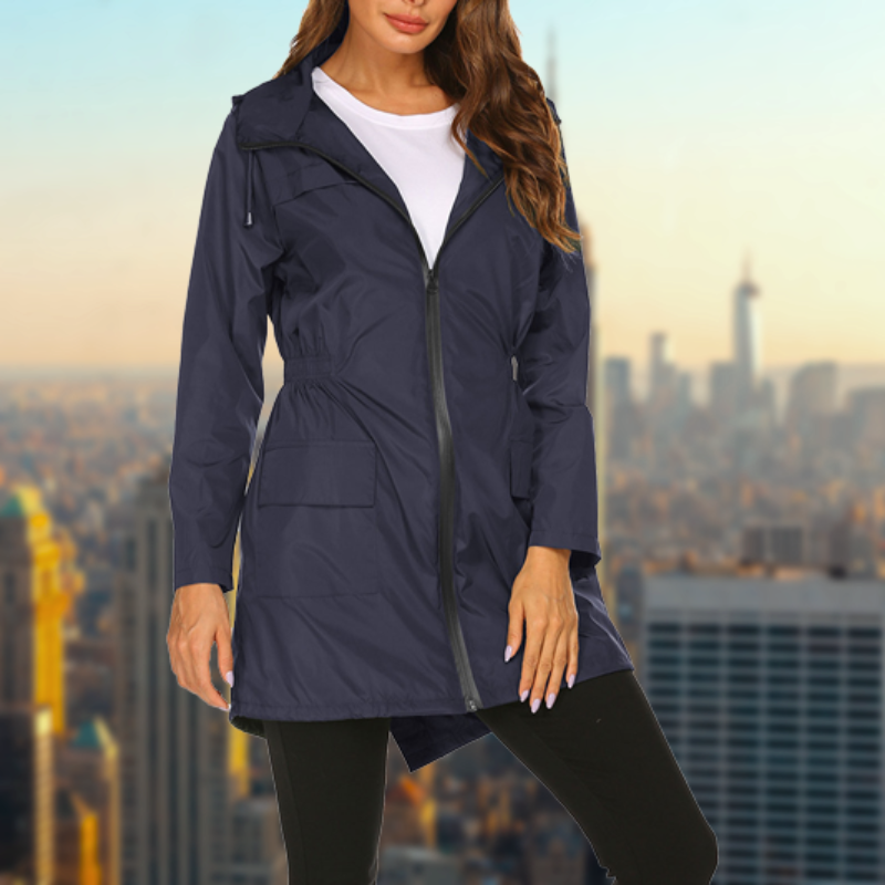 Women's Waterproof Rain Jacket – Breathable Lightweight Outdoor Coat