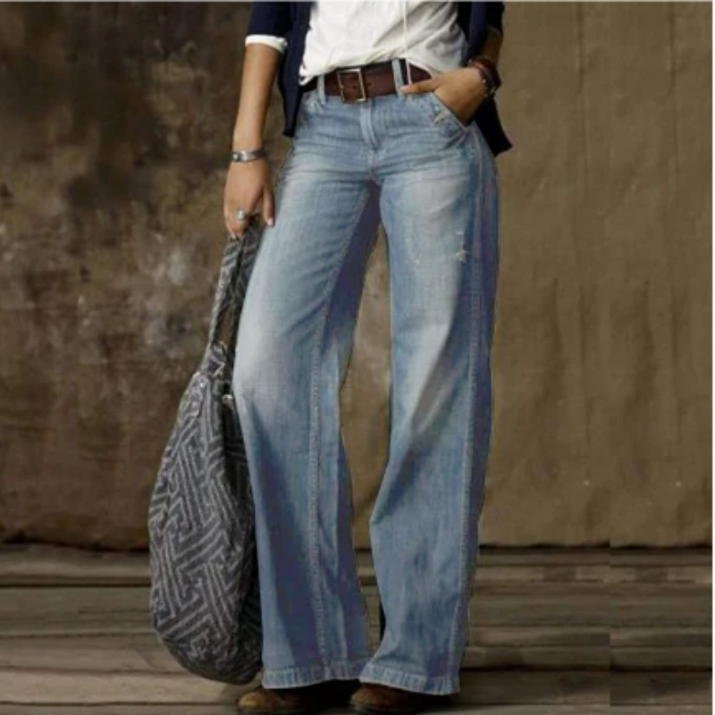 Wide Leg Jeans for Women – Bootcut Style, Comfortable Fit, Casual Chic