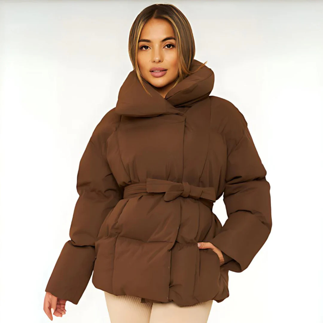 Women's Winter Down Jacket – Short Quilted Warm Coat for Cold Weather