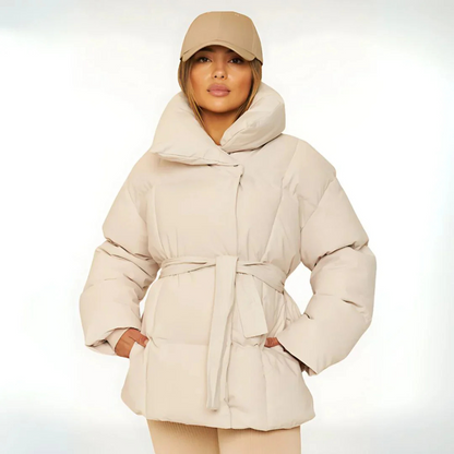 Women's Winter Down Jacket – Short Quilted Warm Coat for Cold Weather