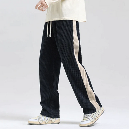 Baggy Jogging Trousers for Men – Black Casual Sweatpants with Pockets