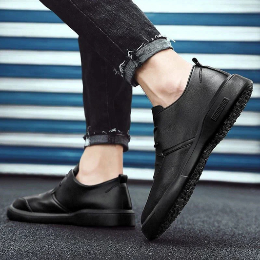 Men's Comfortable Shoes Black – Stylish Casual Footwear for Everyday Wear