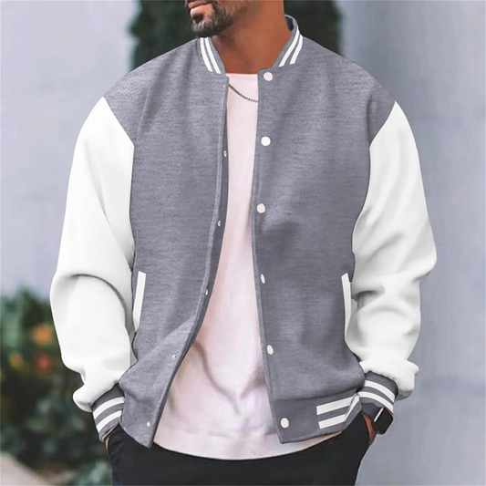 Men's Bomber Jacket Lightweight Grey – Stylish Casual Outerwear for All Seasons