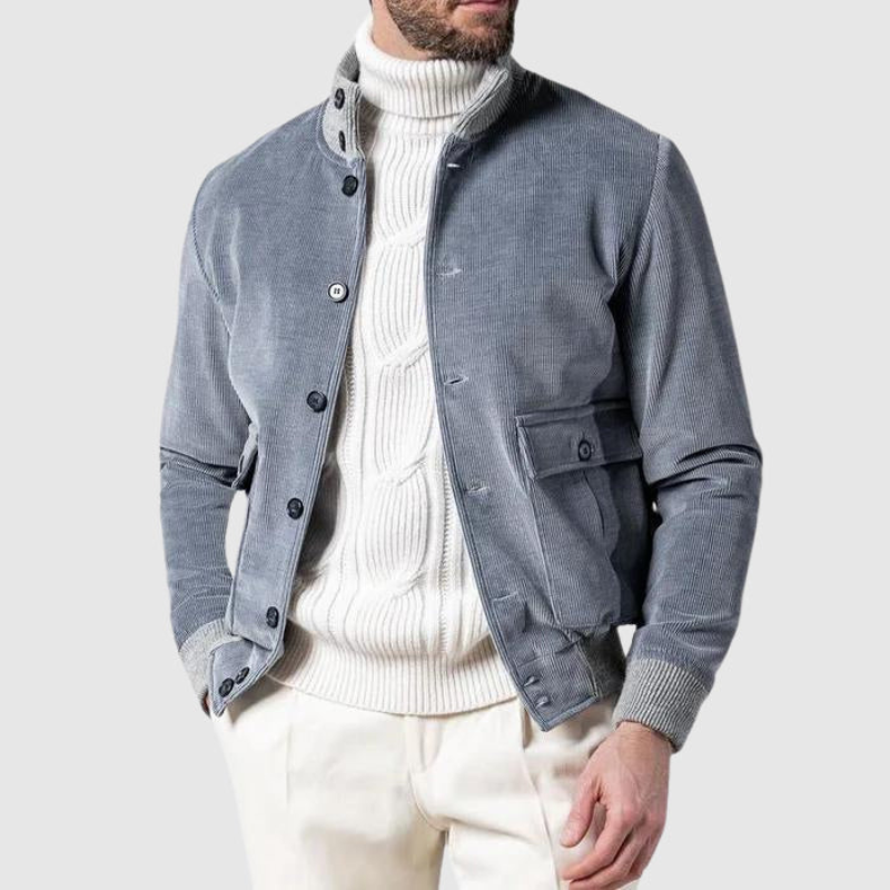 Men's Lightweight Bomber Jacket Grey – Stylish Casual Outerwear for All Seasons