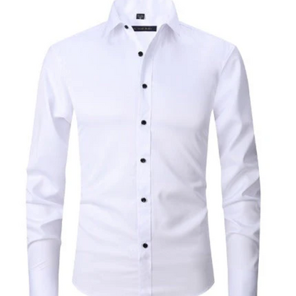 Men's Business Shirt White – Classic Fit Dress Shirt for Office and Formal Wear