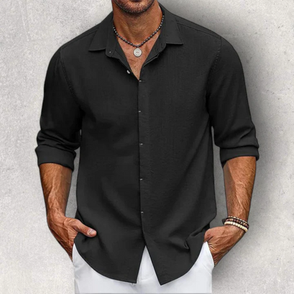 Men's Long Sleeve Shirt – Lightweight Summer Shirt for Casual Wear and Travel