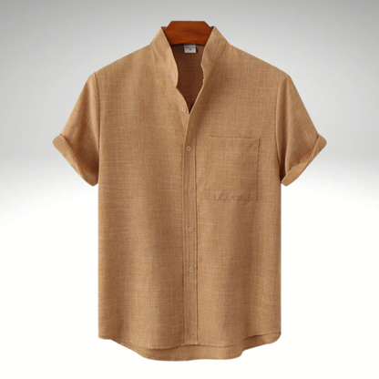 Men's Short Sleeve Shirt – Casual Summer Shirt in Lightweight Cotton Fabric