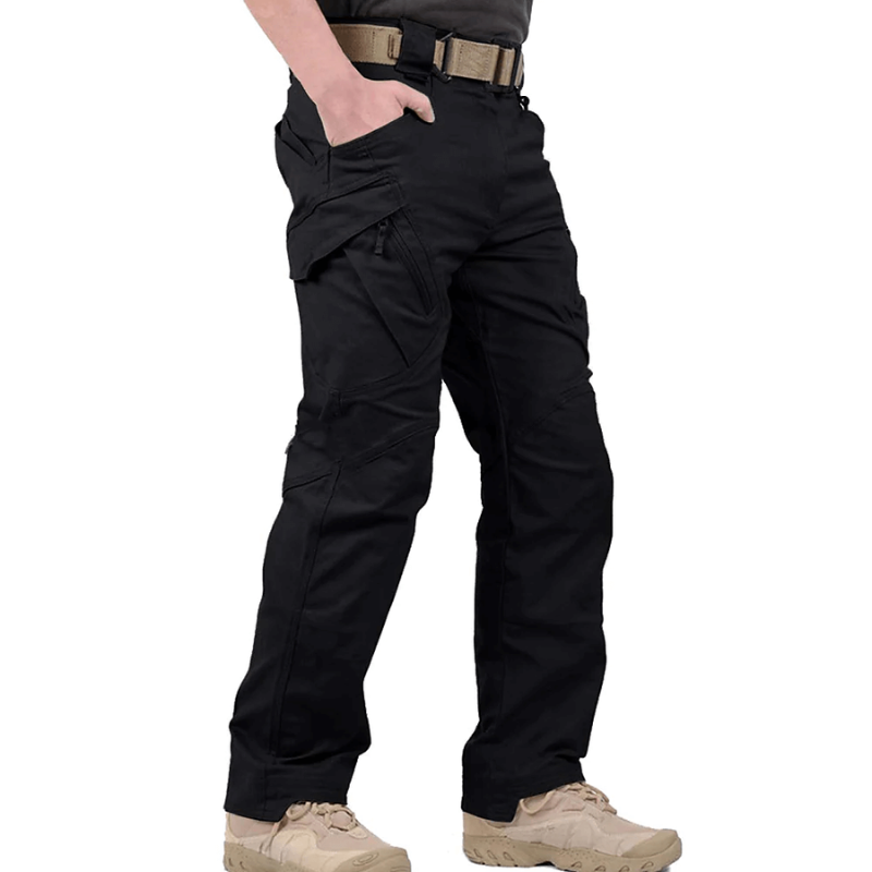 Cargo Trousers for Men – Stylish Black Cargo Pants with Pockets and Comfort Fit