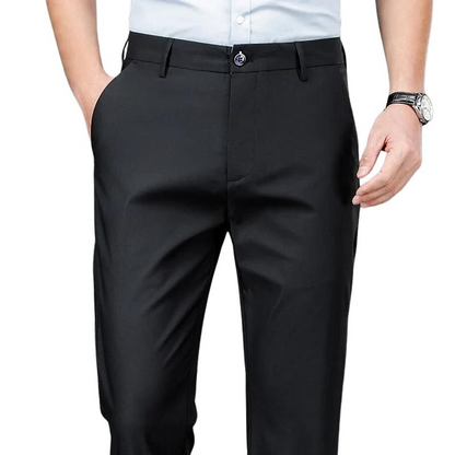 Men's Chino Trousers – Black Fabric Trousers for Casual and Smart Wear