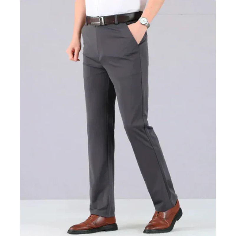 Men's Chino Trousers – Black Fabric Trousers for Casual and Smart Wear