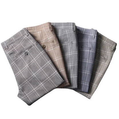 Men's Chino Trousers – Stylish Grey Fabric Pants for Casual and Smart Wear