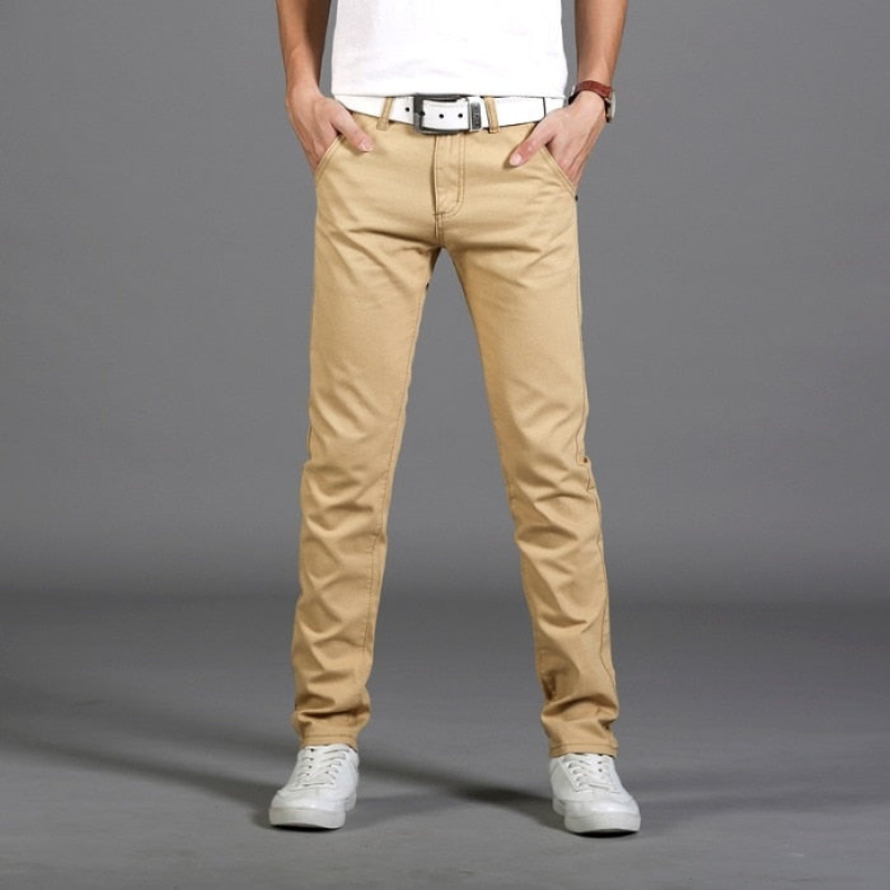 Men's Chino Trousers – Regular Fit Casual Pants for Work and Everyday Wear