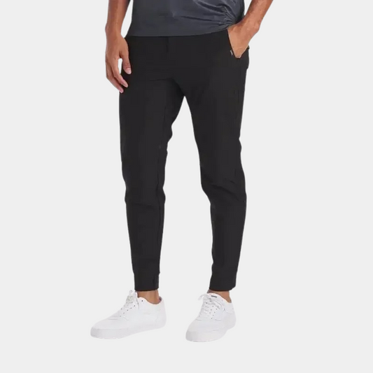 Chino Trousers for Men – Black Fabric Casual Pants for Everyday Wear