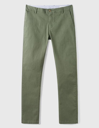 Men's Chino Trousers – Stretch Fabric Casual Pants for Work and Everyday Wear