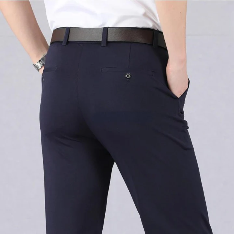 Men's Chino Trousers – Black Casual Trousers for Work and Everyday Wear