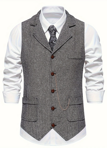 Men's Waistcoat – Elegant Suit Vest for Formal Wear, Weddings, and Events