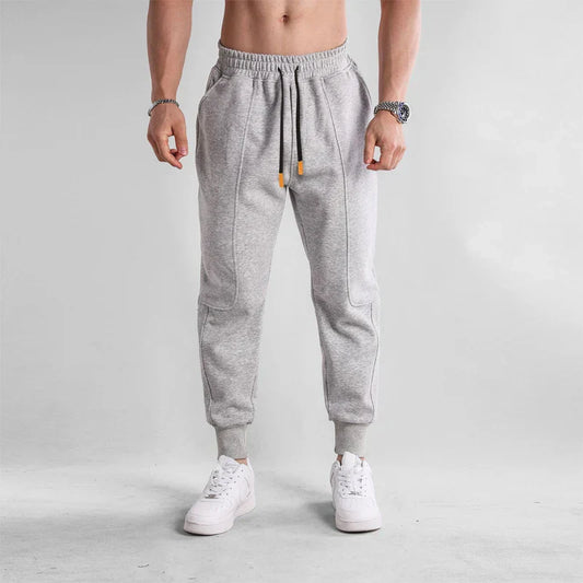 Men's Fitness Jogging Trousers – Grey Athletic Pants for Running and Gym Wear