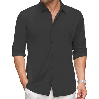 Men's Long Sleeve Casual Shirt – Stylish Lightweight Cotton Top for Everyday Wear